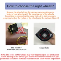 Wheels and Handle for American Tourister 85A Luggage Spare Parts Suitcase Accessories Replacement Repair Wear-resistant Durable 5