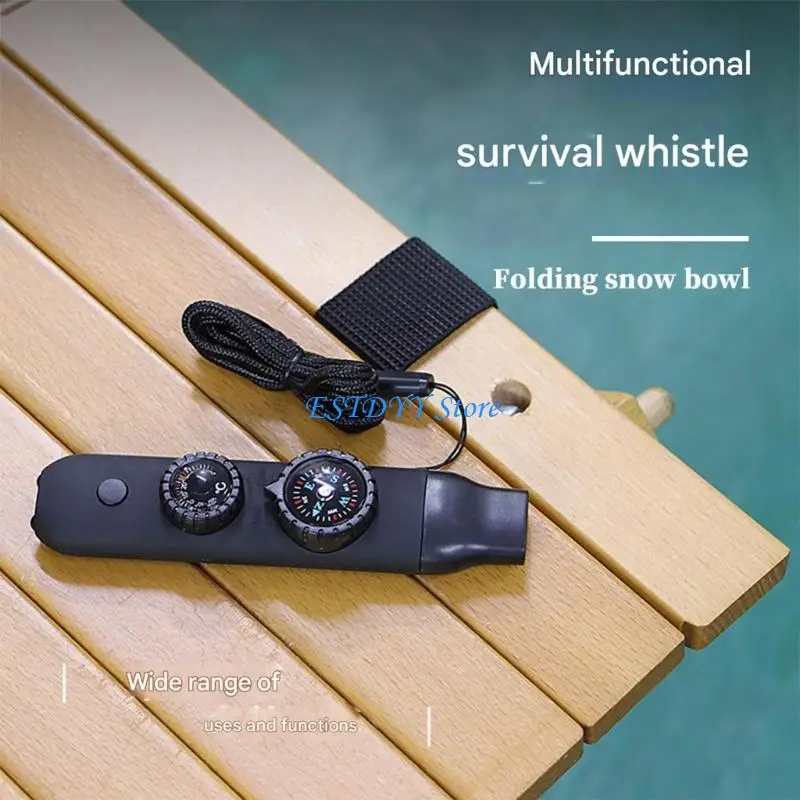 G6DE Emergency Whistled 7in 1 Survival Multitool for Camping Hiking Fishing