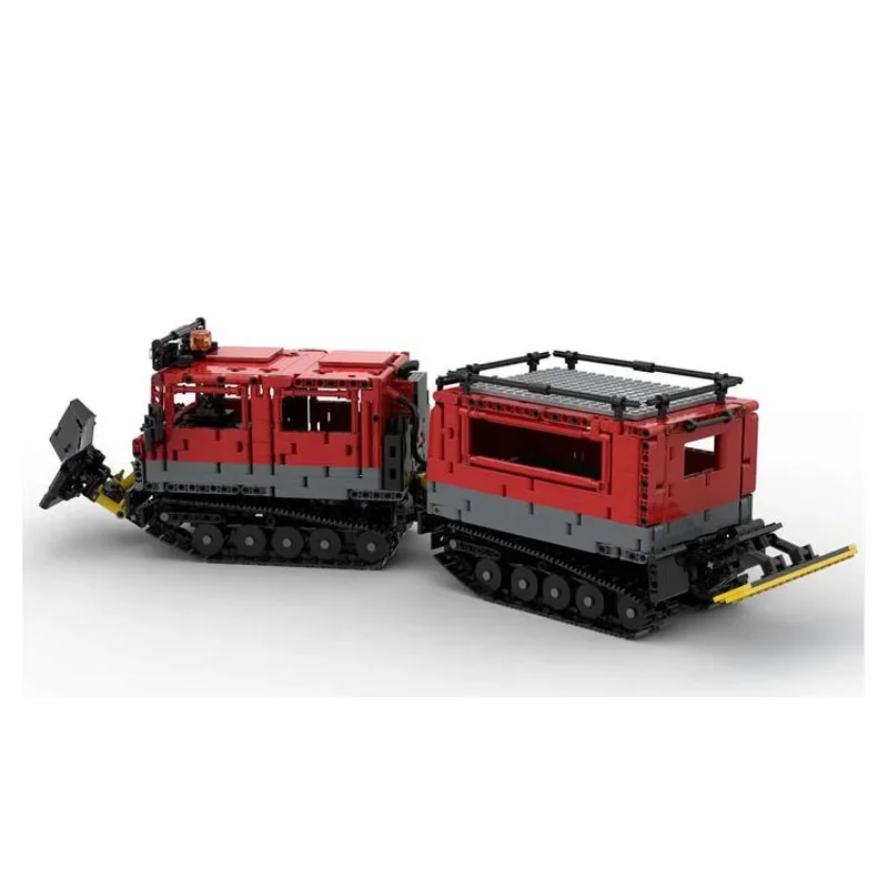 MOC-175982 Neige Bulldozer Assemblage Épissage nuits Modèle 2485 Construction nuits Pièces Garçon Anniversaire Construction nuits Jouet Cadeau