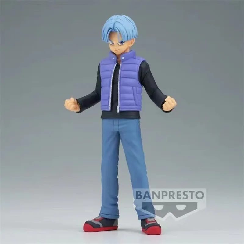 

Bandai Dragon Ball Figure Model Trunks Bandai Glasses Factory Superhero DXF Ornaments Toys Collection Gifts