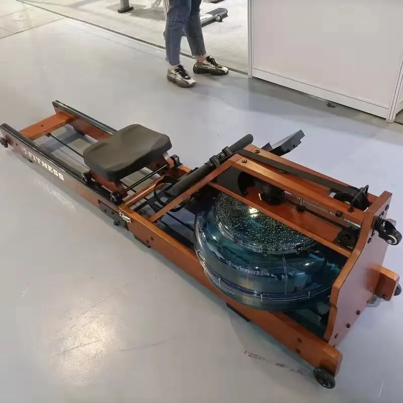 

Commercial Fitness Equipment Noiseless Water-Resistant Wood Row Machine High Quality Commercial Rowing Machine