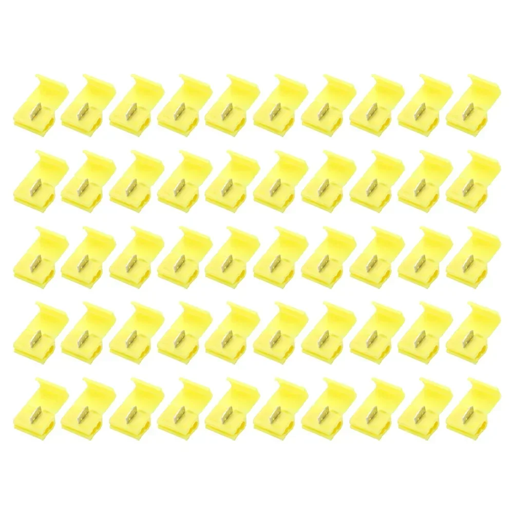 50x Wire Connector Quick Connector Terminal Crimping No Destructive No BreakWire Main Line Branch Clamp Set Wiring Accessories
