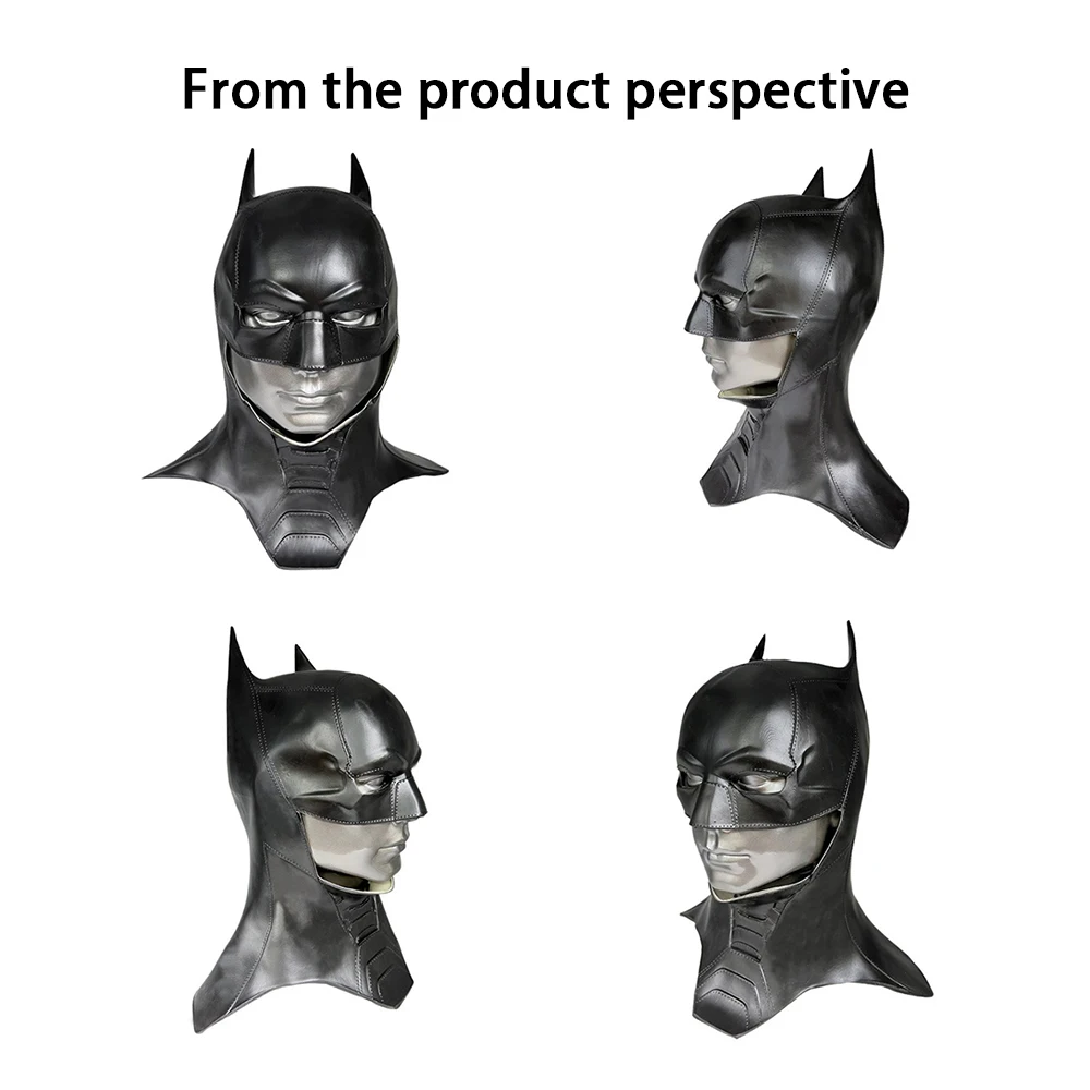 Professionelle Batman-Latexmaske – Filmpräziser Dark Knight-Kostüm-Kopfbedeckung für Halloween, Cosplay und Filmveranstaltungen, Filmqualität