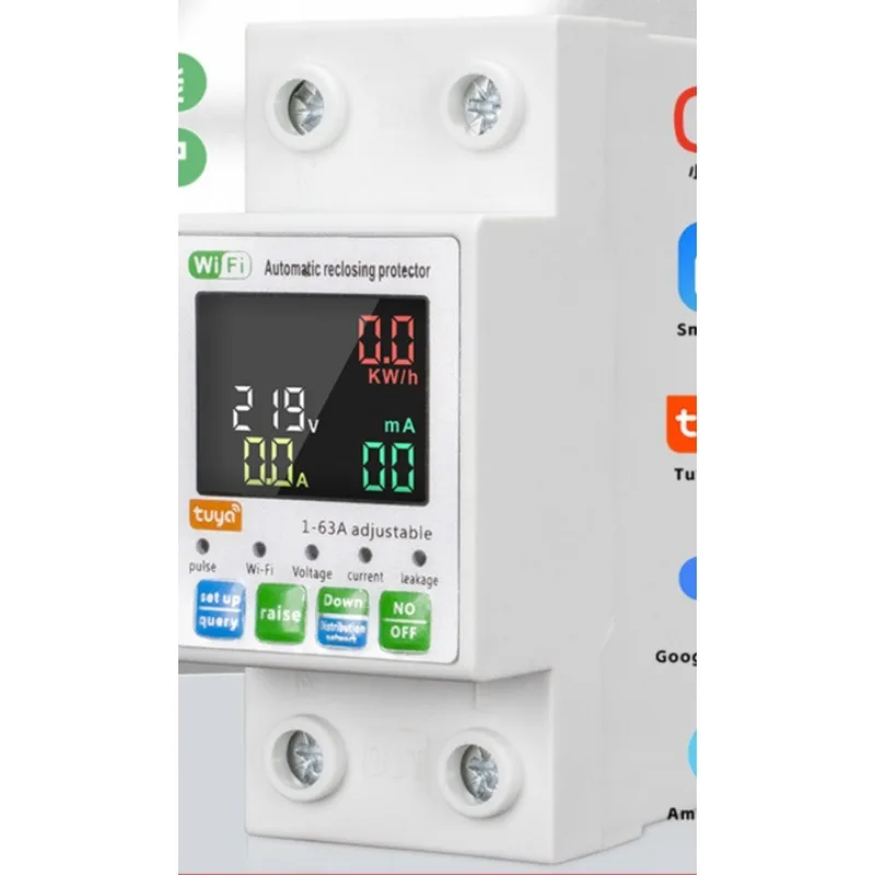 

I circuit breaker backlight color screen single-phase meter automatic reclosing over-voltage over-current leakage
