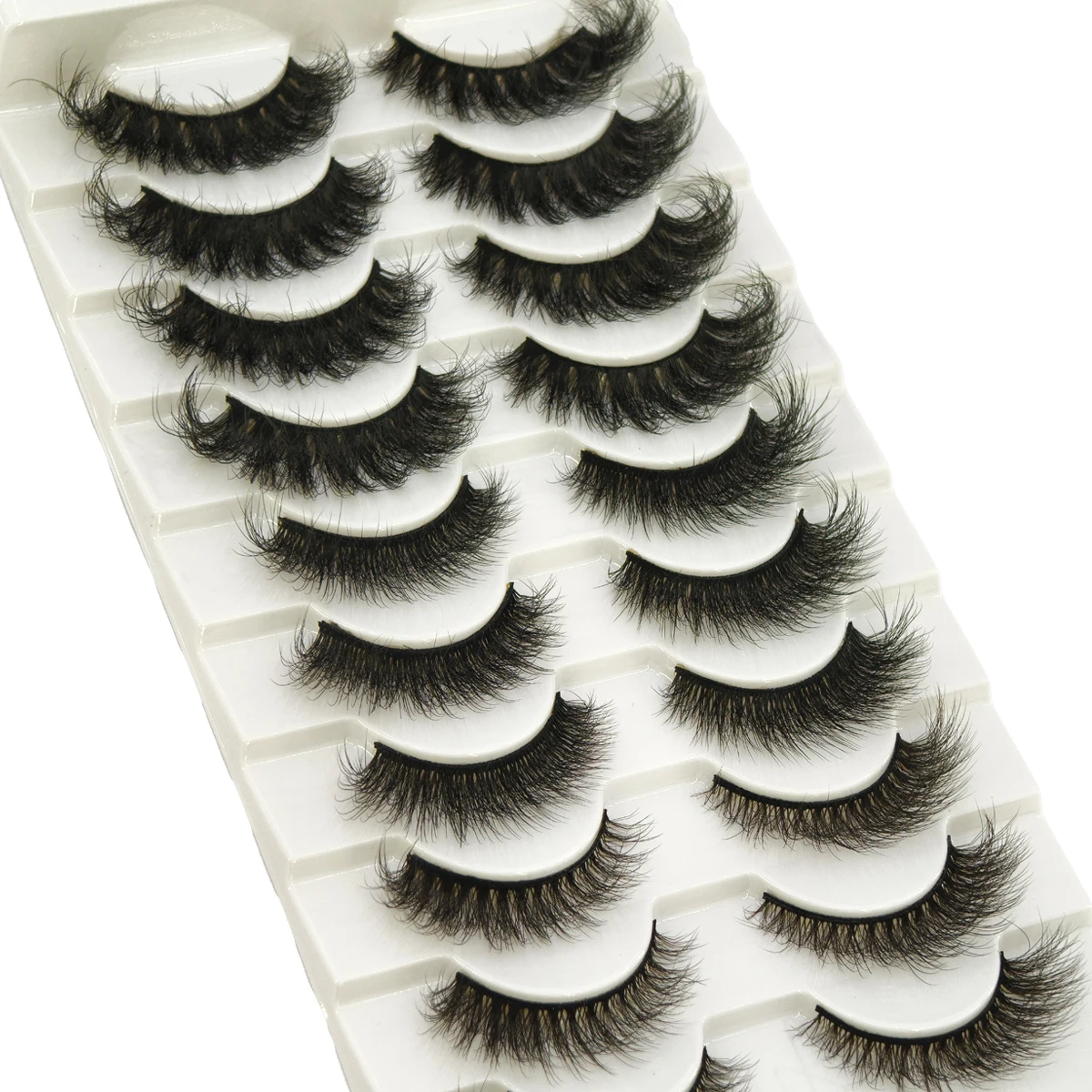 10 Pairs Mink Fluffy Dramatic False Eyelashes