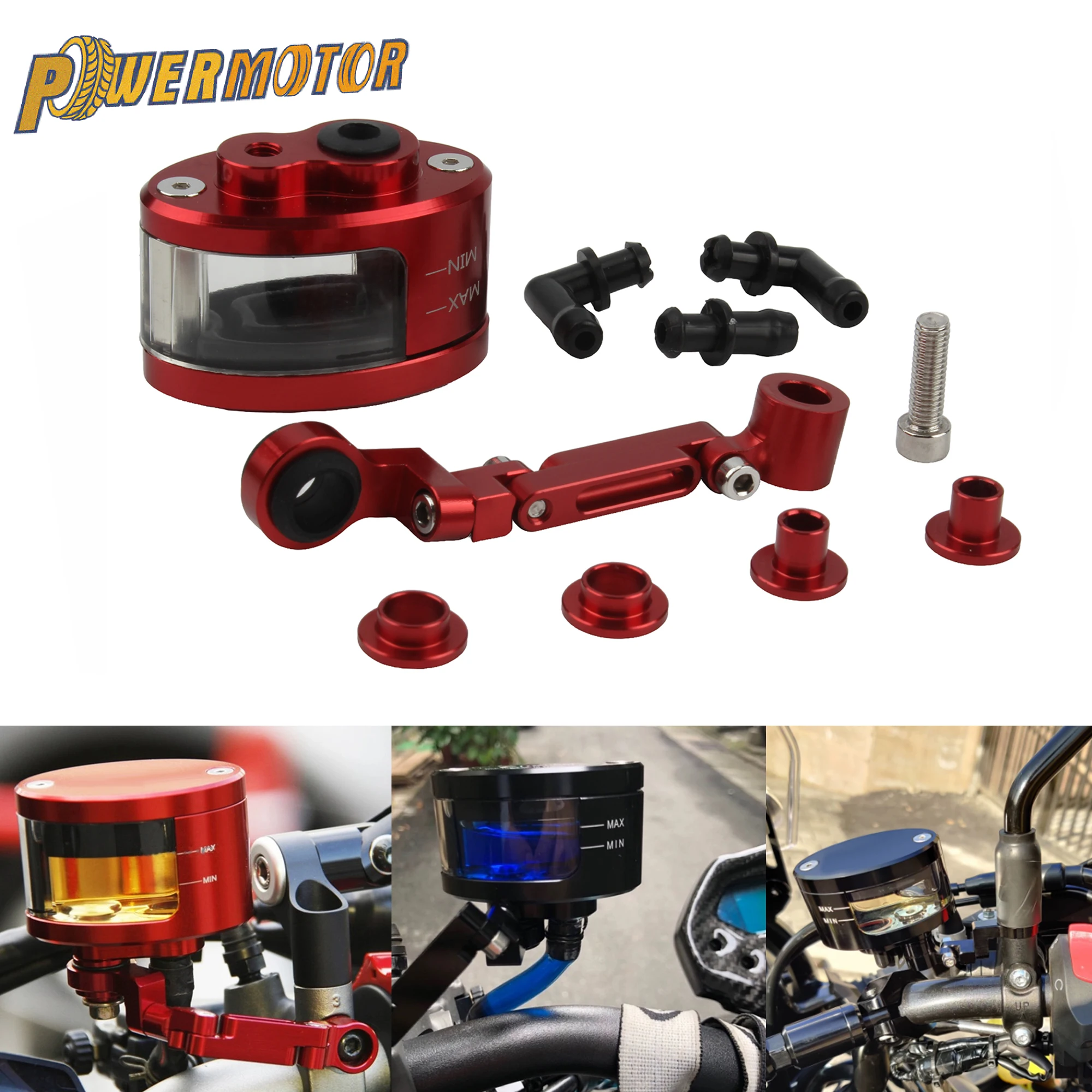 Universal CNC Motorrad Brems Flüssigkeit Reservoir Tank Öl Tasse Für Kawasaki Yamaha Suzuki Honda CBR 600 900 929 954 1000R RR