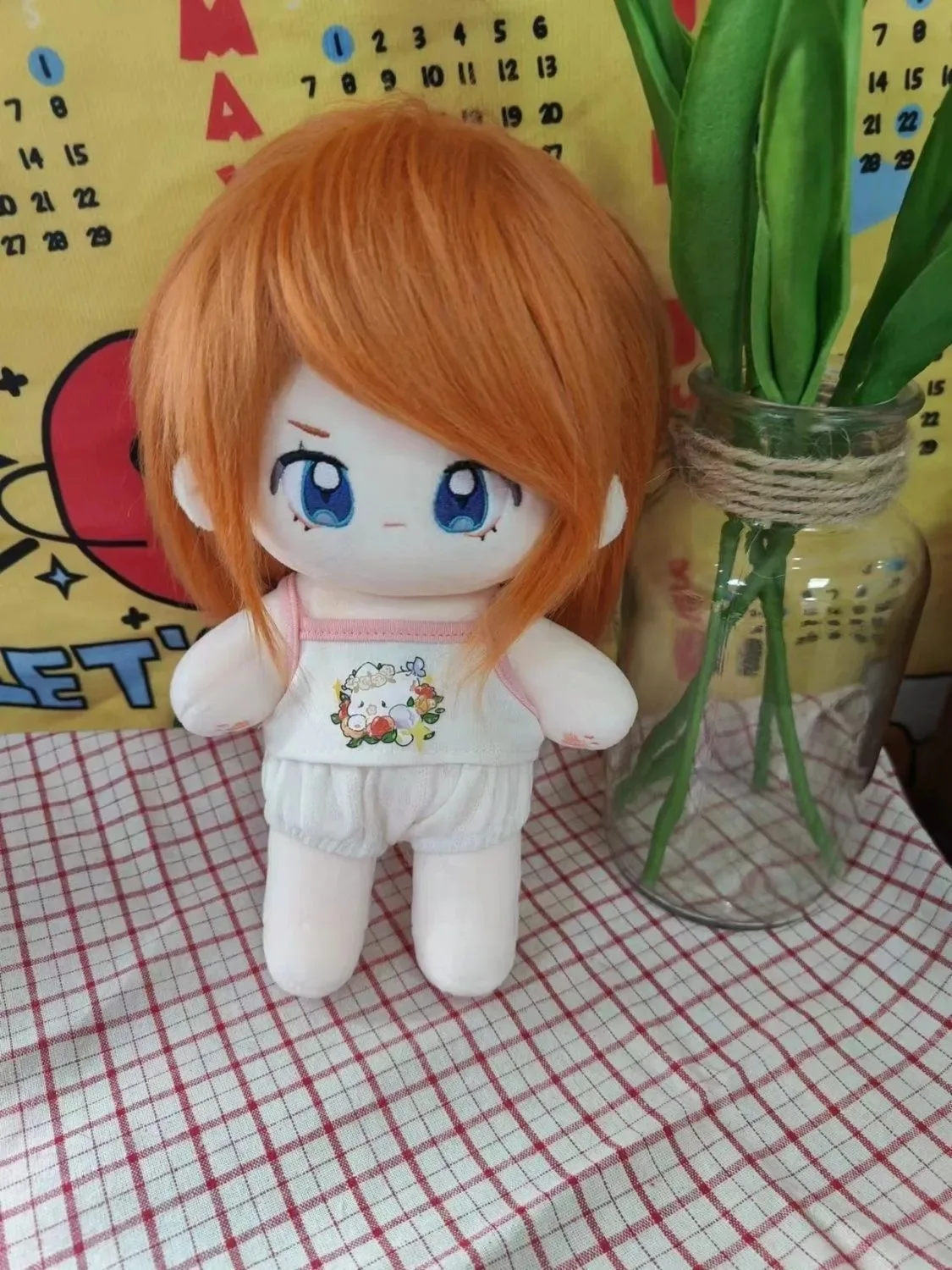 20CM New EVA Asuka Langley Soryu Cosplay Cartoon Anime Soft Body Dress Up Clothes Xmas Gift