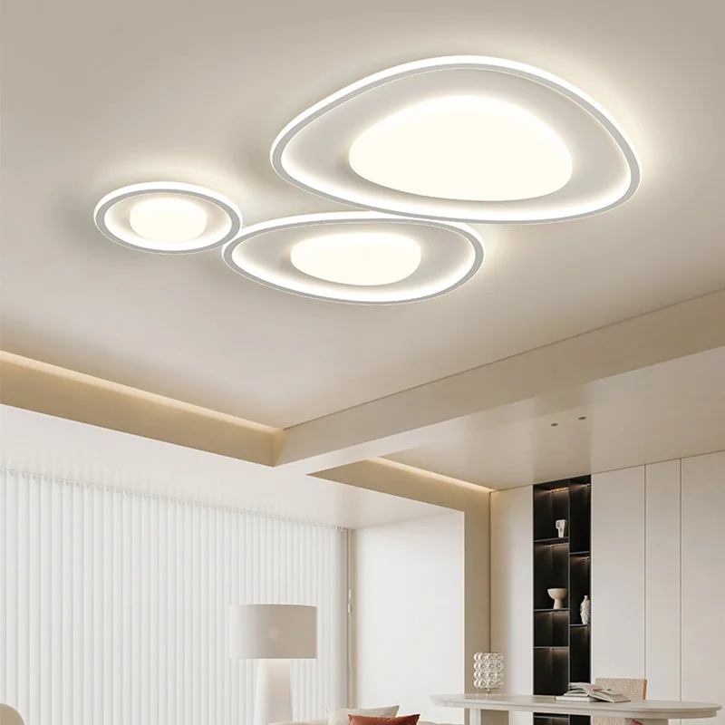 

Creative Living Room Recessed Led Ceiling Lights Cream Style Full Spectrum Whole House Lamp Simple Eye Protection Smart Lamp