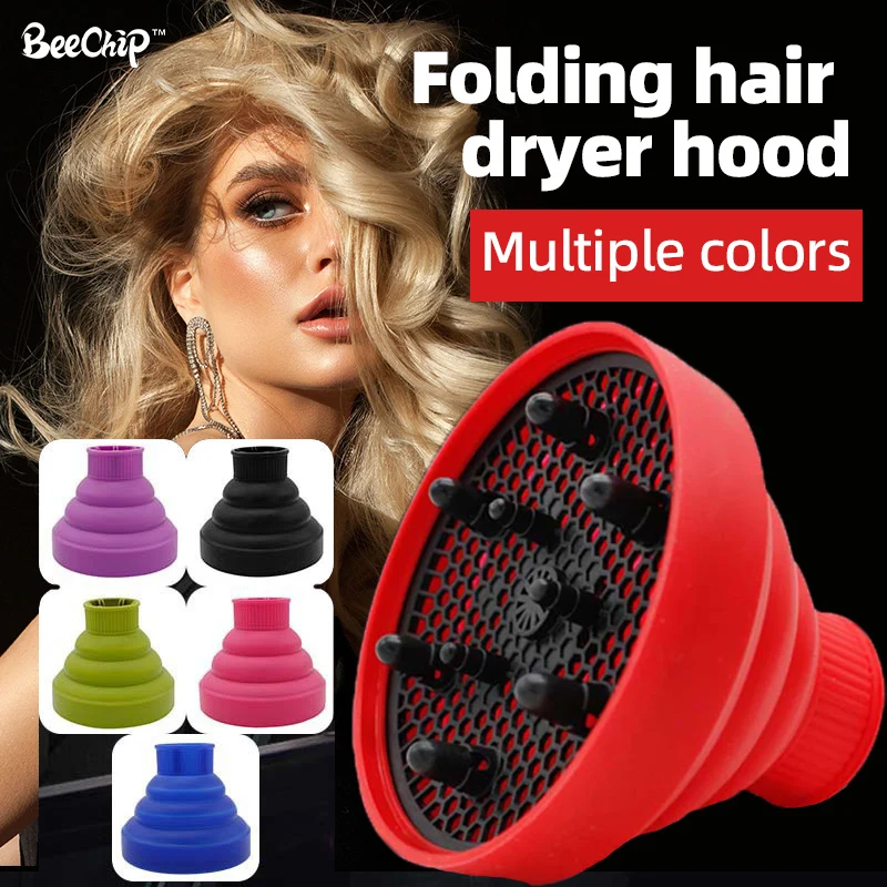 Curl Drying Styling Hood interfaccia universale cappuccio pieghevole resistente alle alte Temperature negozio di barbiere cura dello Styling professionale