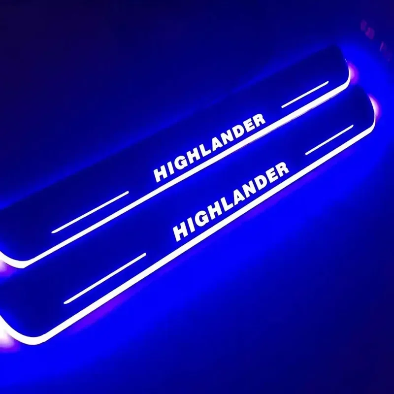 

Автомобильный светильник на порог с логотипом, водонепроницаемый светодиодный плавный светильник на педаль для bmw audi Mustang honda toyota Land Rover Audi