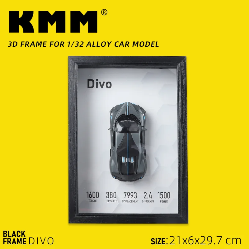 1:32 سبيكة معدنية سيارة رياضية نموذج إطار الصورة نسخة ثلاثية الأبعاد سباق السيارات مركبة معلقة اللوحة جمع لعبة أطفال هدية الديكور