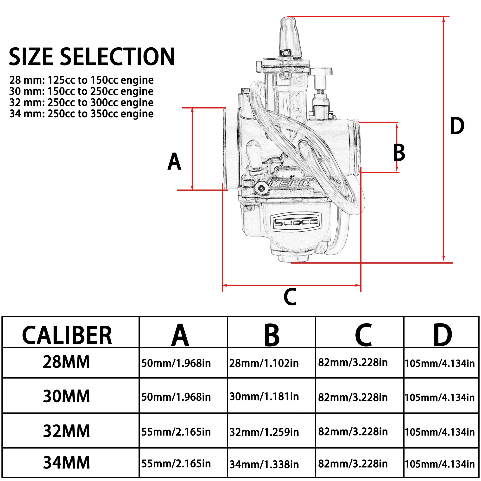 For Keihin PWK 28 30 32 34 mm Motorcycle Flat Curtain Carburetor For Scooter 2T 4T ATV Dirt Bike Enduro Motocross Accessories