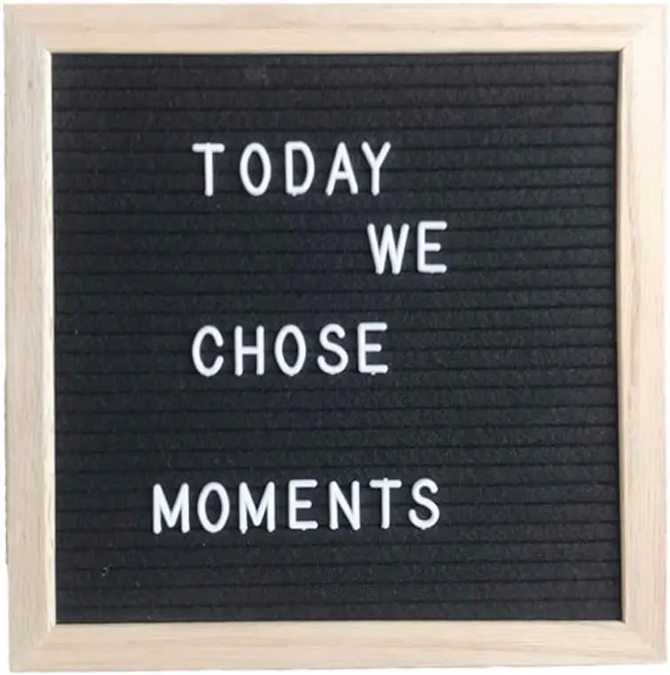 

10x10 Inch Felt Letter Board with 170 Letters, Numbers & Symbols for Home Decor, Baby Announcements, Signs