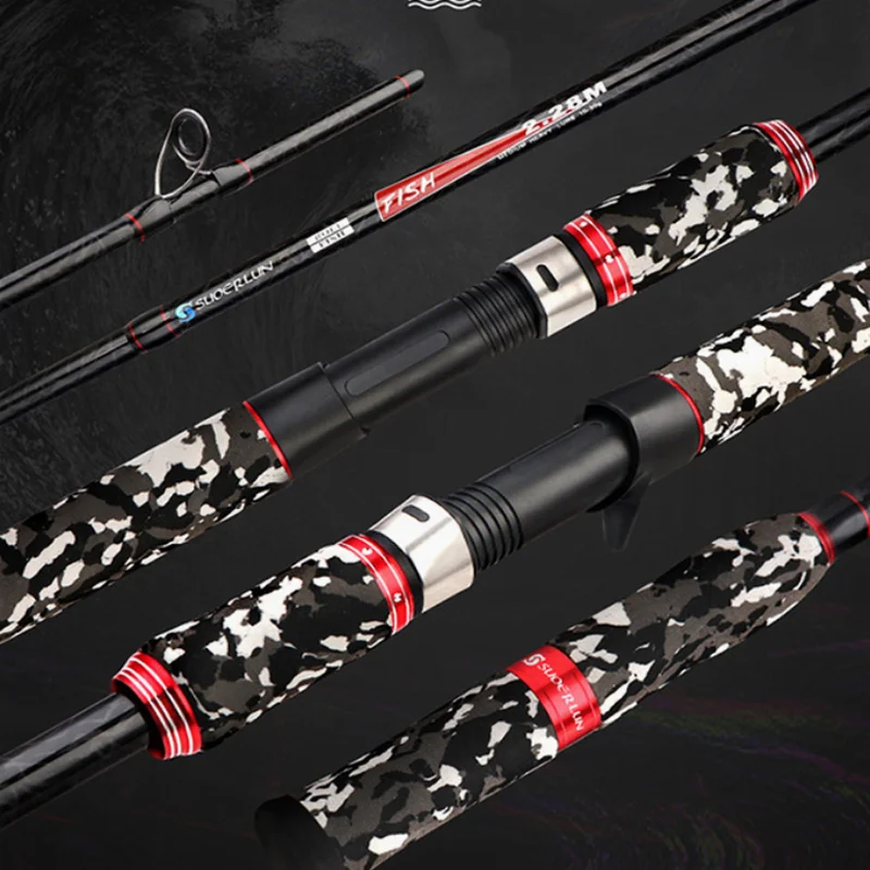 ZZ70 Snakehead 7000g Load Tip Dia. 2.4mm Solid Tip 16Kgs Fishing Rod Carbonfiber 2.1m 2.28m 2.4m Green or Black Camouflage