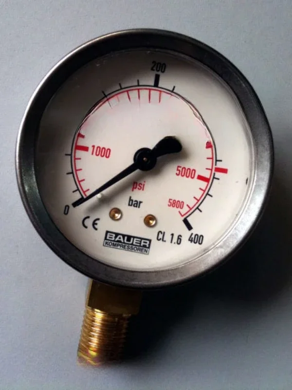 German BAUER Baohua pressure gauge N4101 compressor inflation special pressure gauge N1315 fire diving