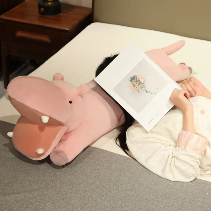 100 センチメートルピンクカバソフトぬいぐるみかわいい動物クッション寝室ソファ抱き枕誕生日プレゼント女の子のための