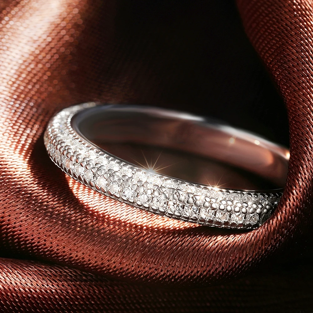COSYA Kadınlar İçin Tam Moissa - Moissanite Eternity Band Ring Stackable incelemesi ve fiyatı