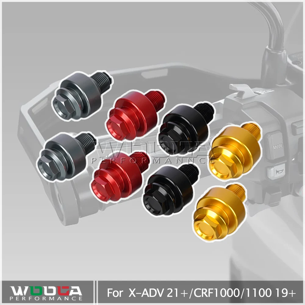 WOOGA Bar Ends For Honda X-ADV X ADV XADV 750 2021-2024 Bar-End Weights Afica Twin CRF1000L CRF1100L Handlebar Plug End Cap Grip