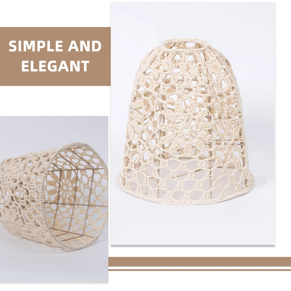 

Подвесной светильник, абажур ручной работы, богемный бежевый S, крышка для внутреннего освещения, прочный, практичный, красивый подарок на новоселье