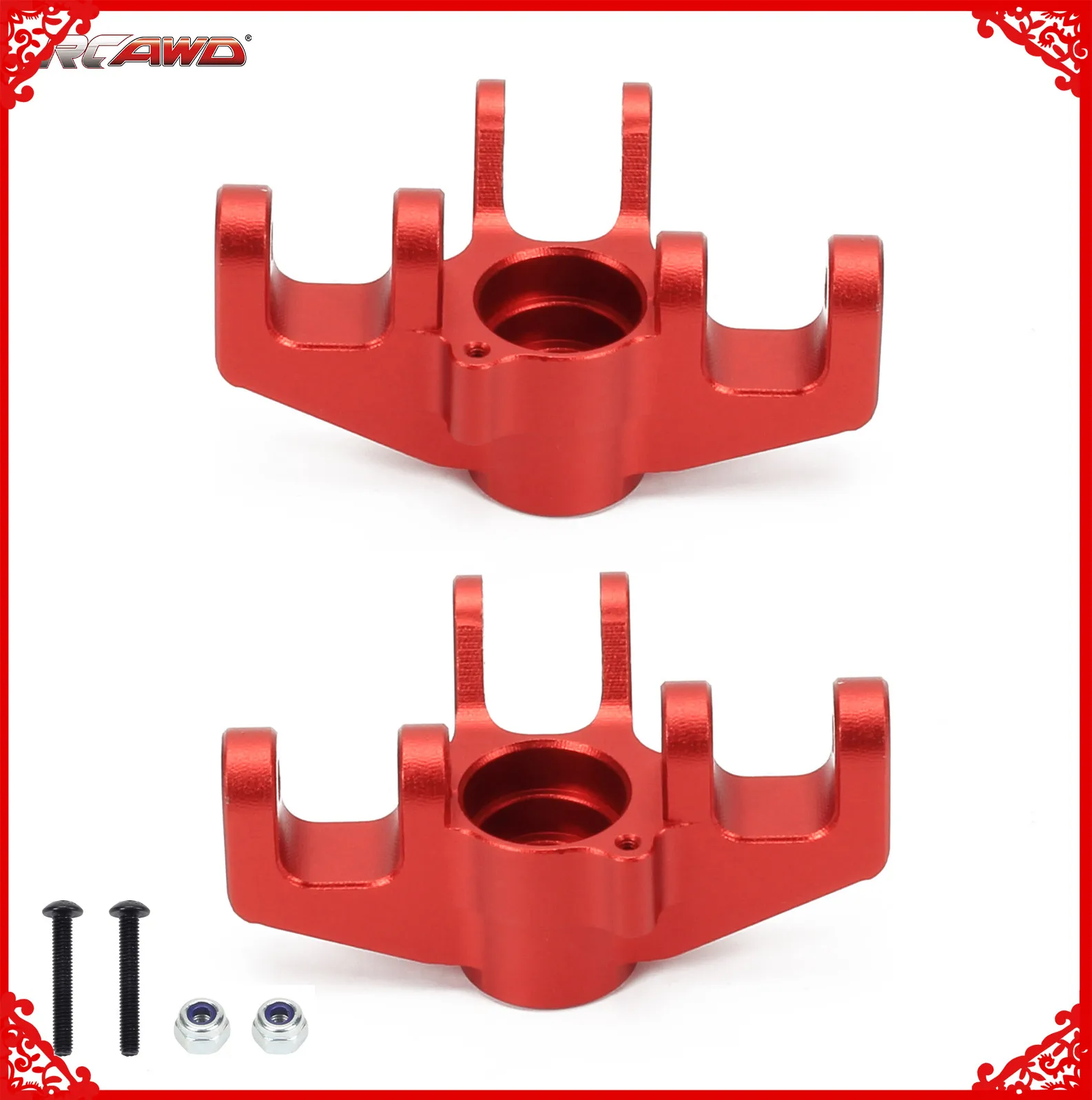 2pcs/set Aluminum alloy Front Spindle Set for 1-10 Losi Baja Rey&Hammer Rey U4 Car RC car Upgrded part