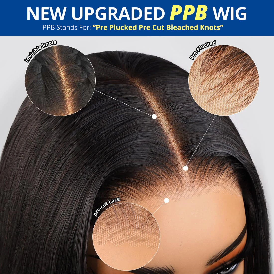 Peluca sin pegamento Body Wave 5x5, lista para usar, pelucas con cierre de encaje precortado, cabello humano prearrancado, pelucas brasileñas de ondas profundas Wear And Go