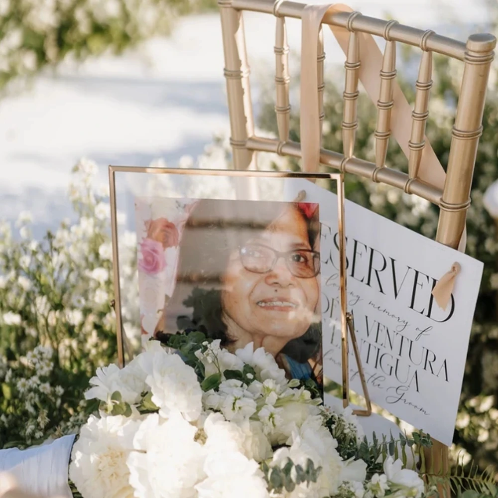 Personalized Memorial Wedding Chair Banner，