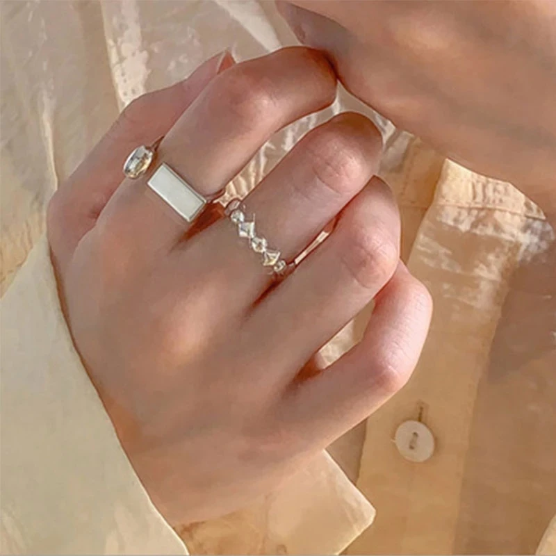 Women's 925 Sterling Silver Retro Open Ring, Unique Design