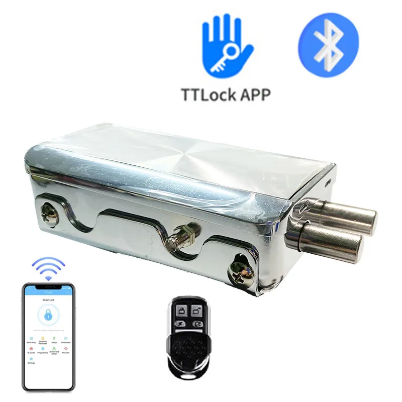 Smart Electronic Lock AutoLock Wireless RF Remote Control Lock Wooden Door Lock TTLOCK APP Bluetooth Invisible Lock