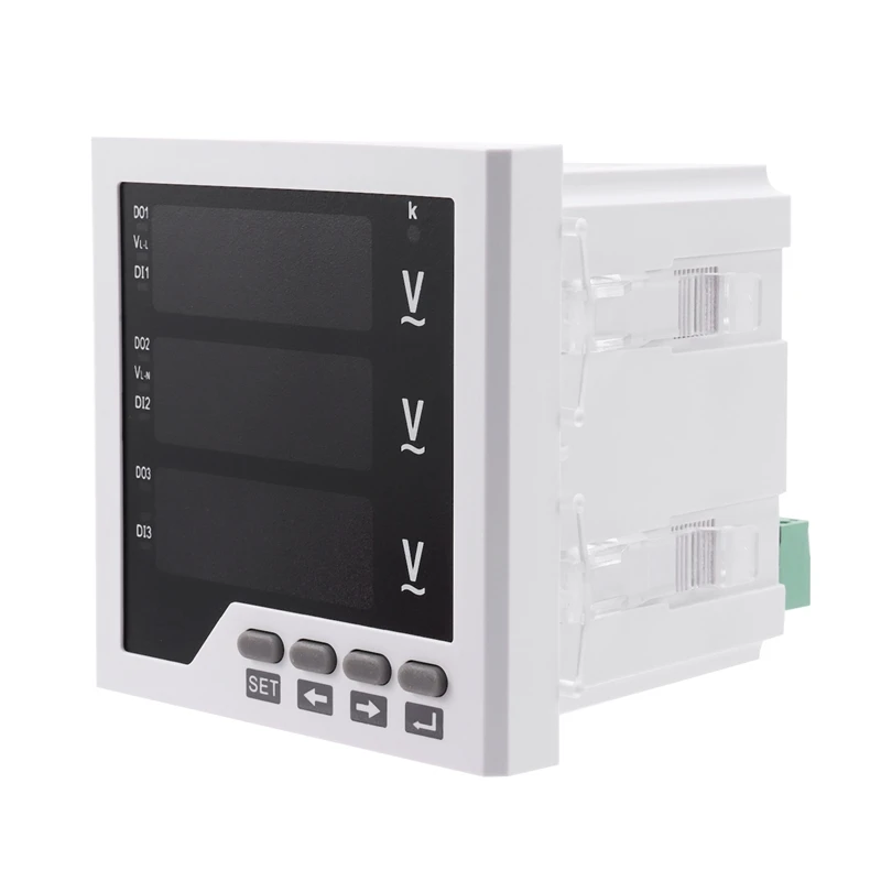 Retail Voltage Detector DTM-AV96 3 Phase Voltage Meter Programmable LED Digital Display Voltmeter AC 450V