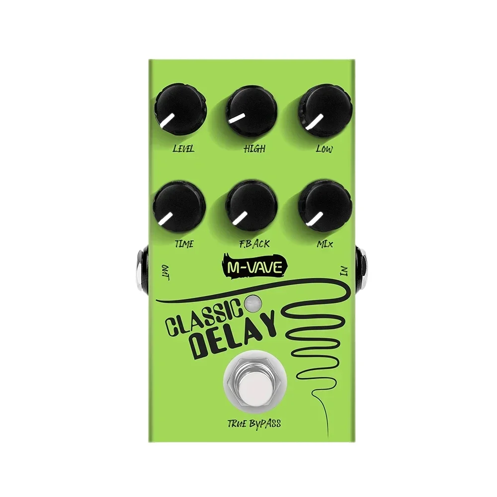 

M-vave Classic Delay Effect Pedal.600ms Delay Time Guitar Pedal True Bypass