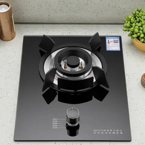 Tekli Ocaklı Ankastre Tip Gazlı Ocak, Temperli Cam Panelli, Ev Tipi