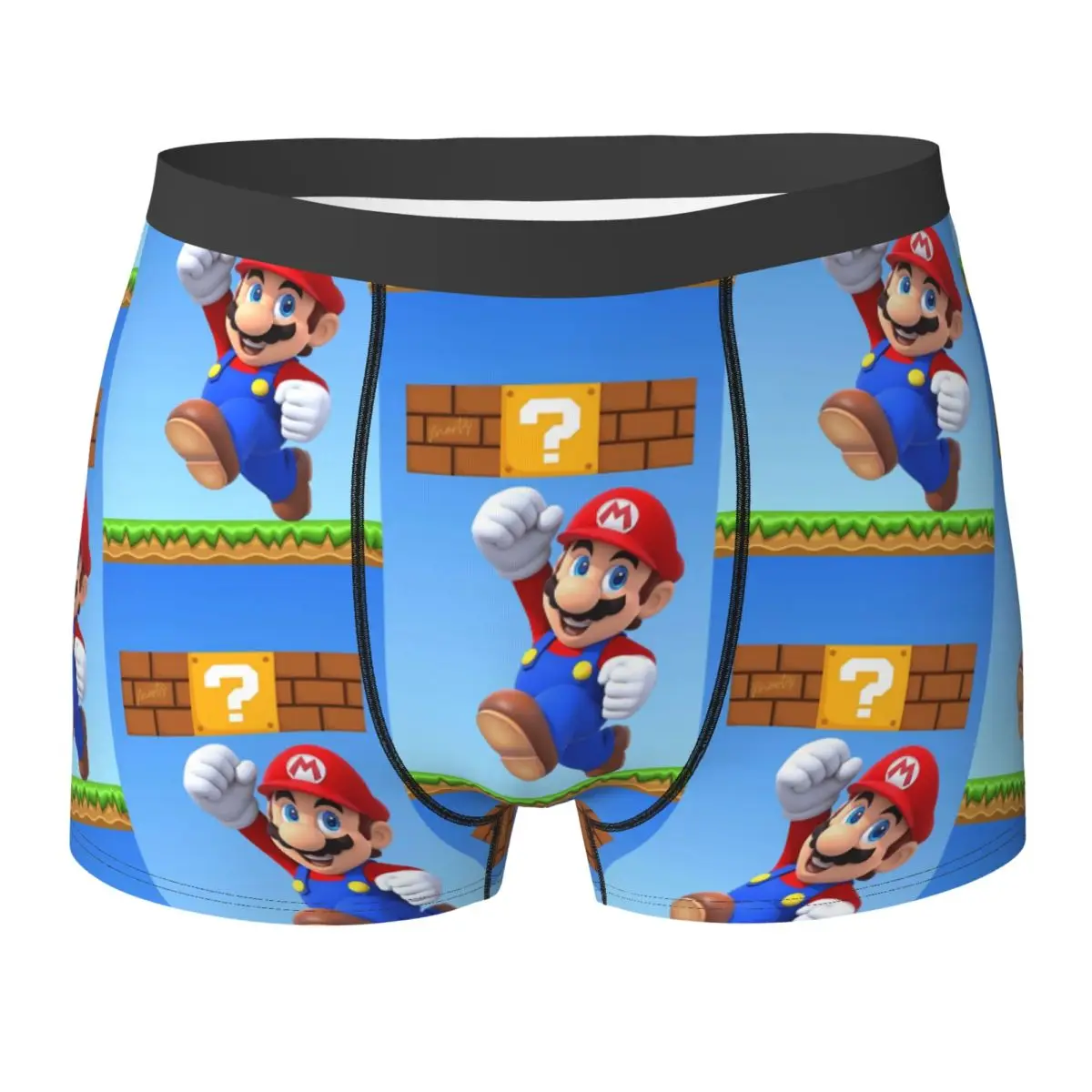 Super-Marios Underwear Printed Boxershorts Hot Sale Males Underpants Comfortable Shorts Briefs Gift