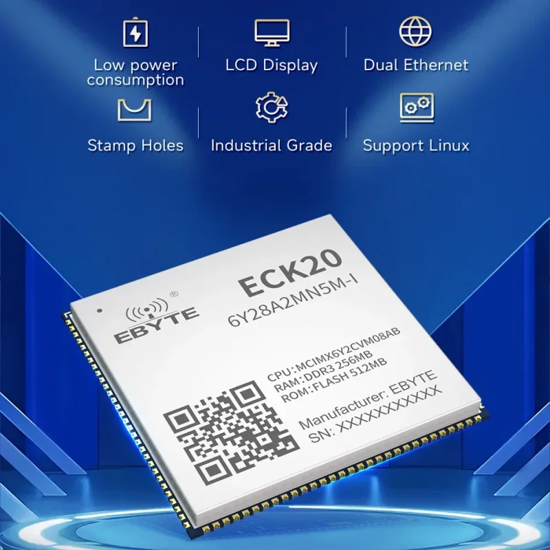 

iMX6ULL Linux Основная плата промышленного/коммерного класса 256/512M DDR3 512M/8 ГБ CDSENET ECK20 MPU ЖК-дисплей Dual Ethernet Low Power