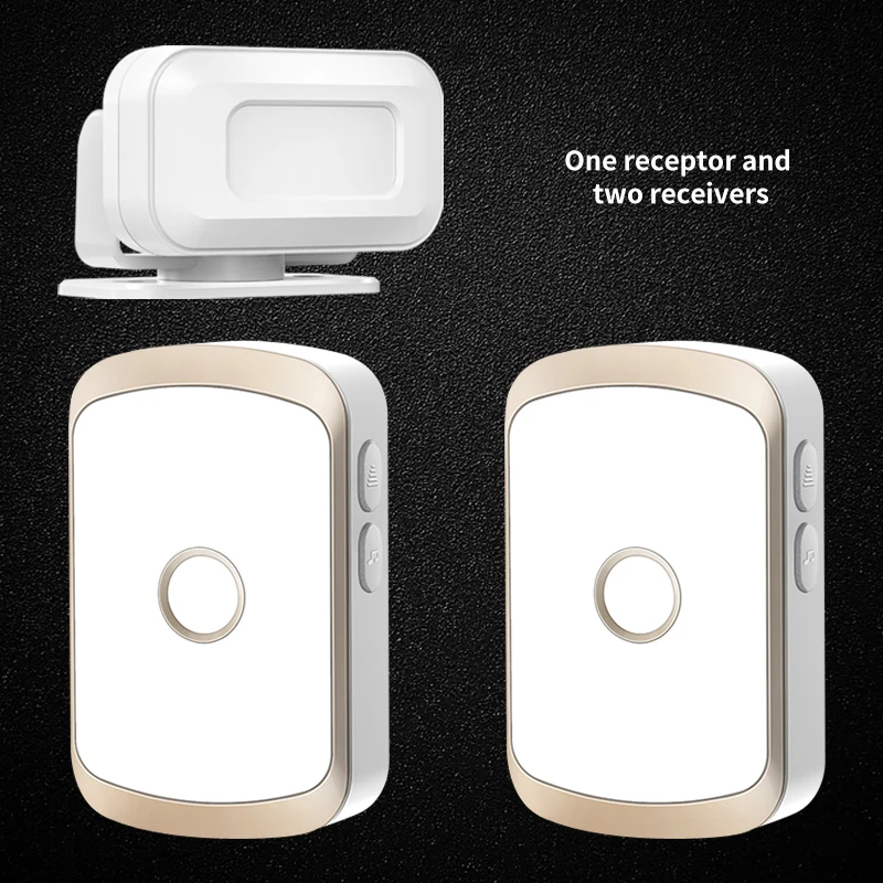 Cacazi M20 5th gear volume 52 ring 0-110DB  280M remote control wireless infrared emergency doorbell PIR motion detector safe