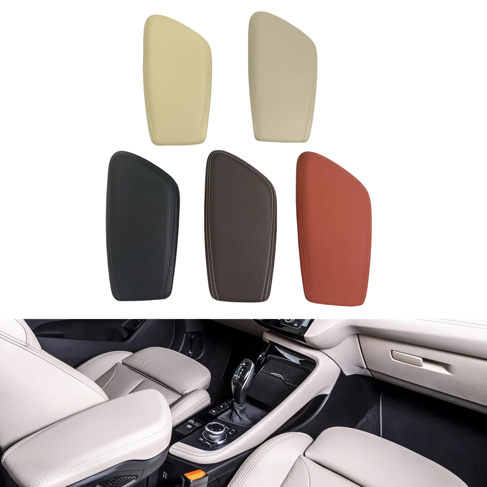 

Pop Interior Center Arm Rext Armrest Panel Cover Cap Trim For BMW X1 F48 F49 E84 X2 F39 2 Series F45 F46