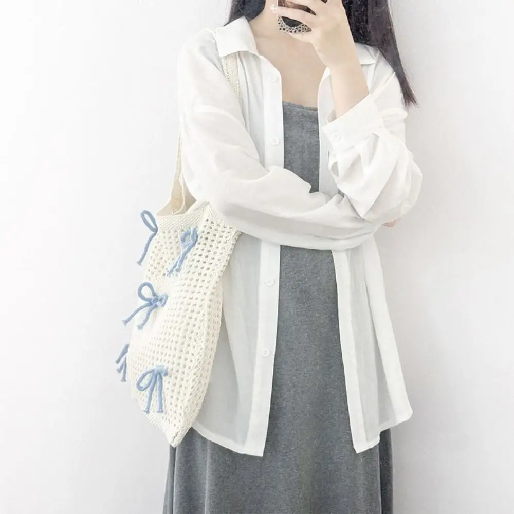 

Пляжная большая сумка большой емкости, вязаная крючком, с бантом, тканая сумка ручной работы для подмышек, портативная, многофункциональная