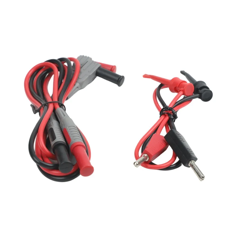 Multimeter Test Cables Compatible with For ALLIGATOR Clips Featuring Replaceable Probes and 4mm Banana Connectors