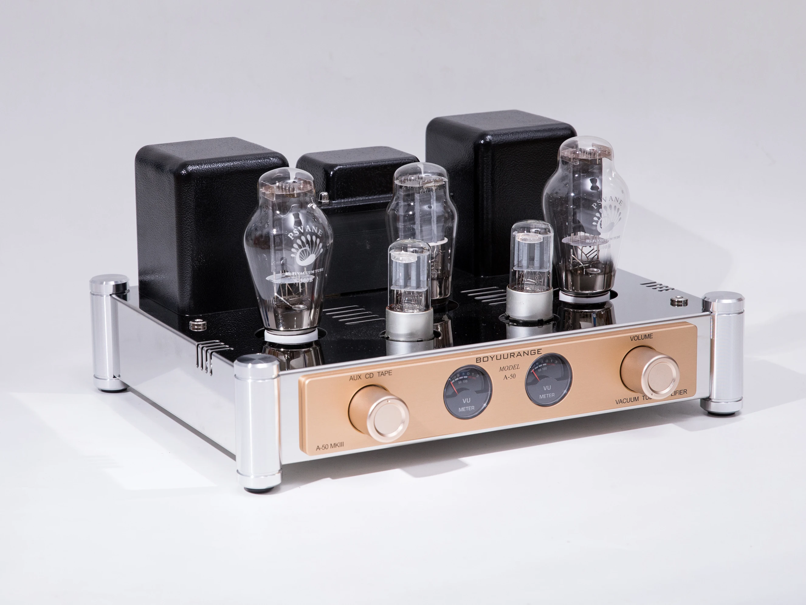 BoyuuRange A50 MKIII 300B Single-end Class A Vacuum Tube Amp HiFi Integrated Amplifier With VU Meters (Updated Version)