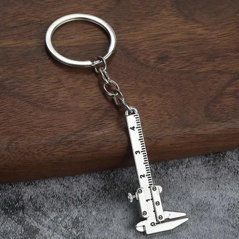 0-40mm Portable Mini Zinc Alloy Vernier Caliper With Chain Keychain And 1mm Accuracy For Measurement Woodworking Tools