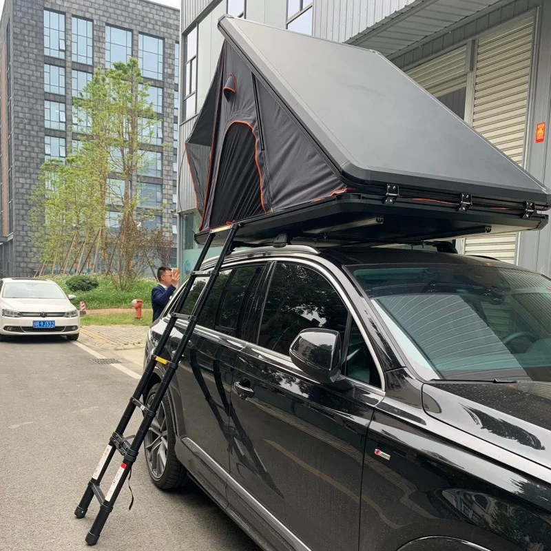 Car Camping  Hard Shell Car Roof Top Tent Outdoor Folding Camping Rooftop Tent Customization