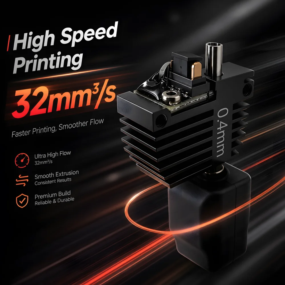 4 sztuki dysz z hartowanej stali 0,25 0,4 0,6 0,8 mm do Flashforge Creator 5/Pro, ulepszone zastosowanie w zespole hotendu ekstrudera C5 do drukarki 3D. — zdjęcie produktu 5
