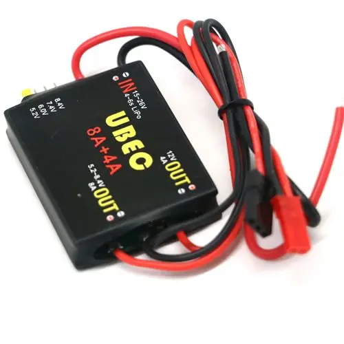 4S-6S 15-26V UBEC-8A BEC DUAL UBEC 8A+4A 5.2V/6.0V/7.4V/8.4V Servo Separate Power Supply RC Car Fix-Wing Airplane Robot Arm