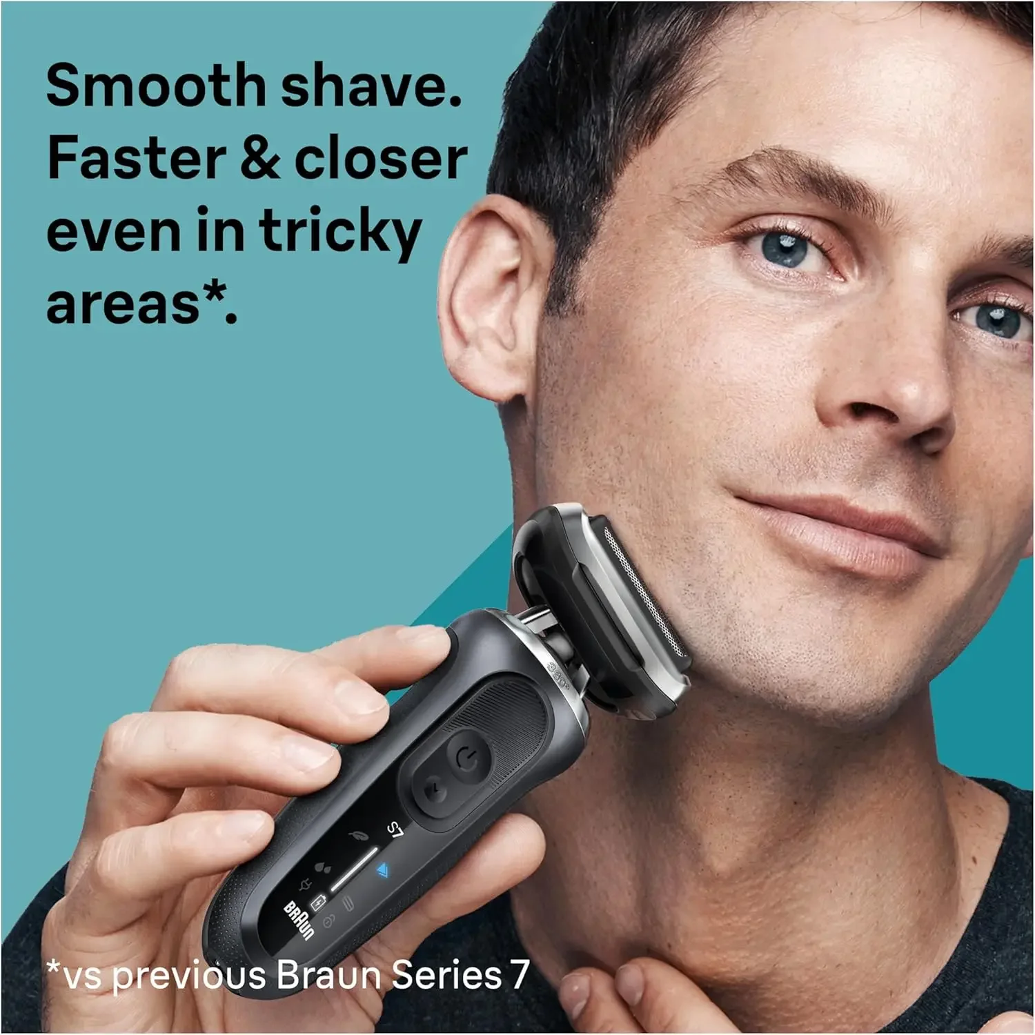 Electric Shaver for Men, Series Wet & Dry Shave, Turbo & Gentle Shaving Modes, Waterproof Foil Shaver