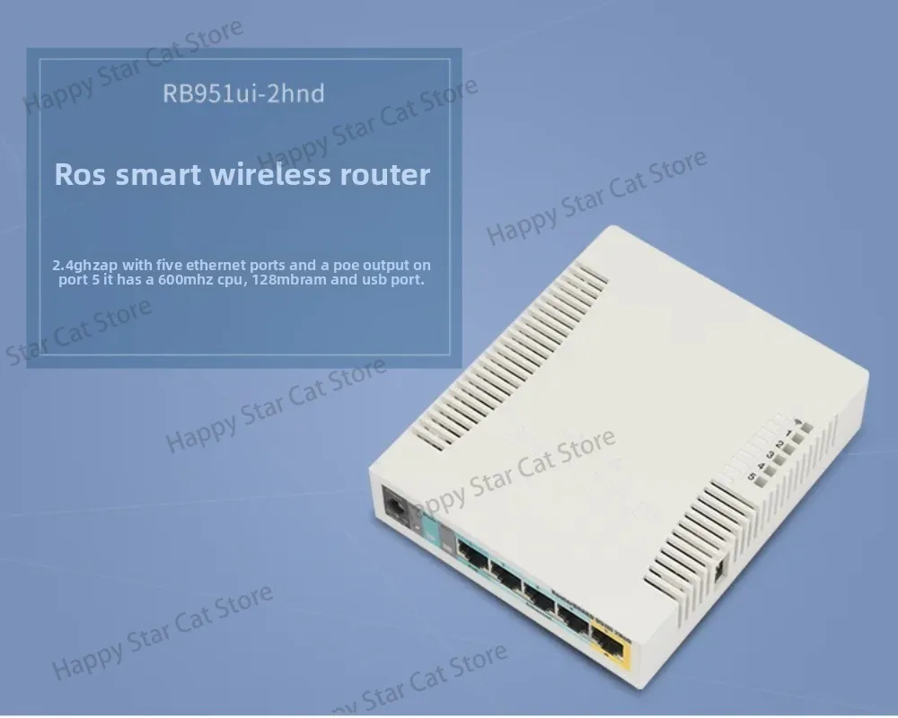 Mikrotik RB951Ui-2HnD wireless router POE power supply output 1000mw