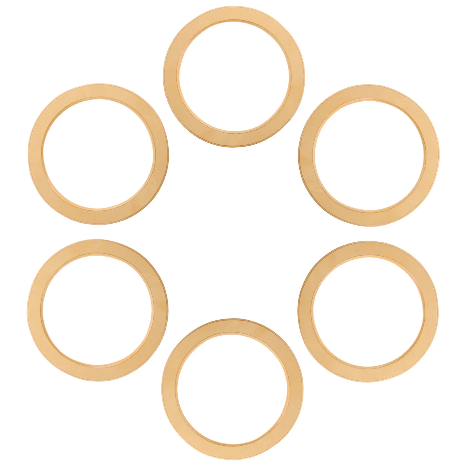 

6Pcs Wooden Round Purse Handles Replacement Bag Handles Handmade Decorative Tote Beach Macrame Purse Making Hardware