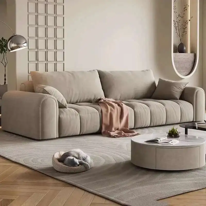 

Comfortable living room fluffy sofa, lounge chair, luxurious, elegant, relaxing, designer
