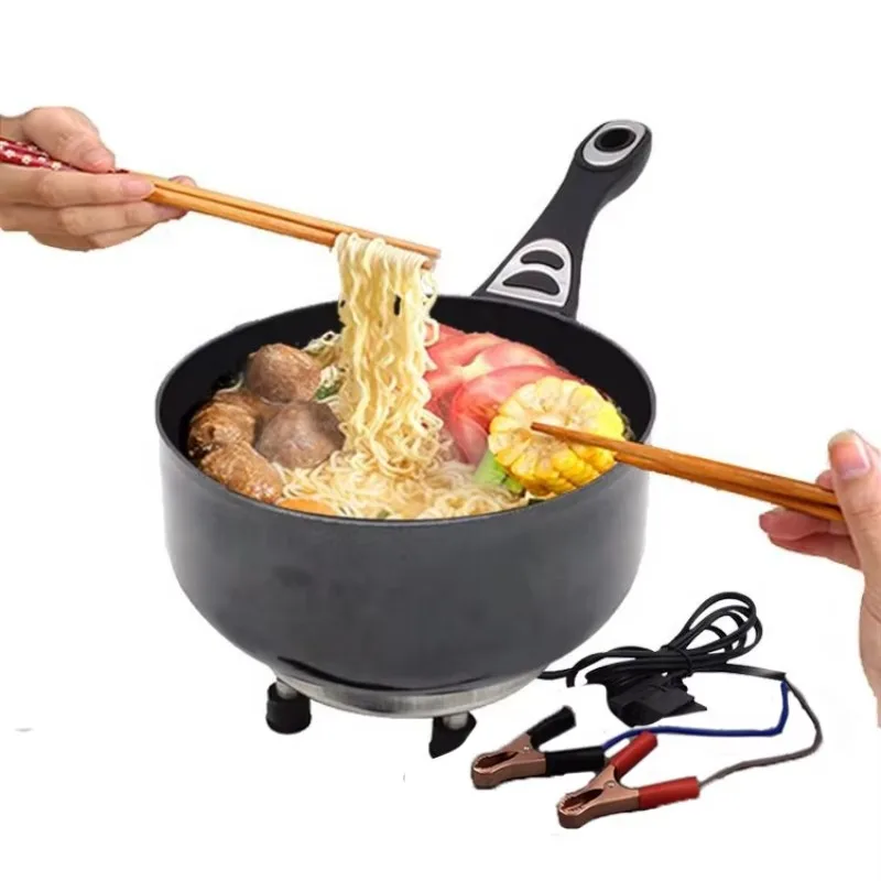 

12V DC battery powered solar, stove frying pan cooker