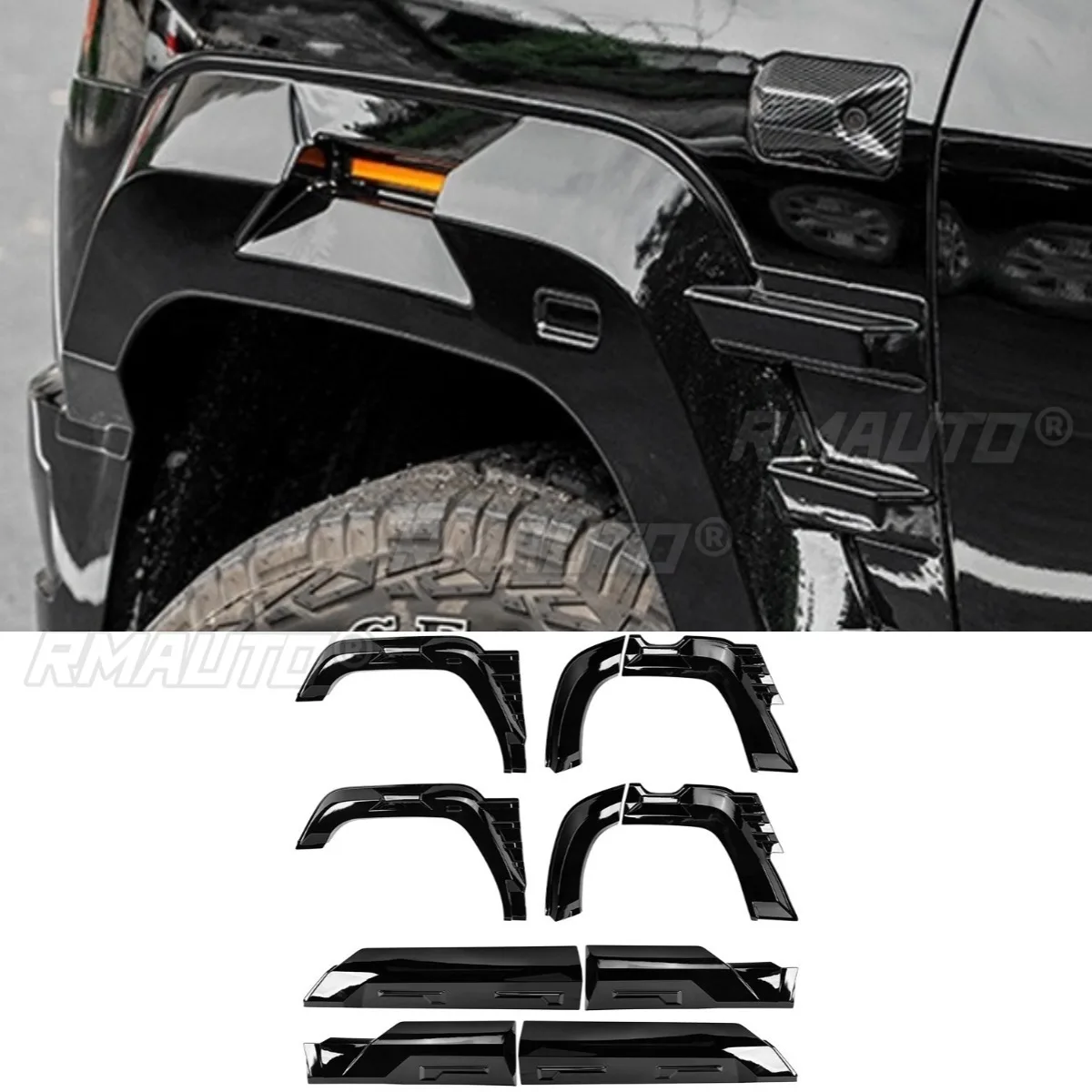 

For BYD Formula Leopard 8 Styling Kits Car Wheel Eyebrow Trim Molding Exterior Fender Mudguard Flap Splash Arches Body Kit