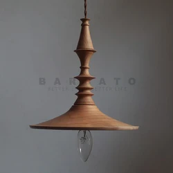 Modern Indoor Lighting Woods Wooden Hanging Light Fixture Nordic Restaurant Bar Beside Light Chandelier Shade Wood E14 110V 220V