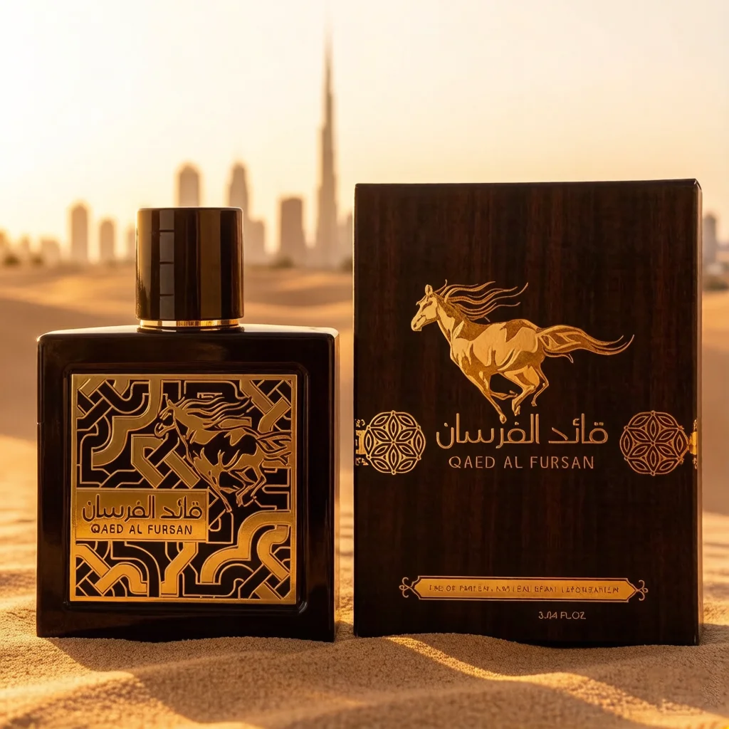 

QAED AL FURSAN Men's EDP 100ml, Oud Woody Scent, Luxury Arabic Dubai Perfume, Long Lasting Oriental Fragrance for Men, Perfect G